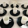 Hot Pamono Porcelain Noire Mocha Service by Tapio Wirkkala for Rosenthal, 20th Century, Set of 22