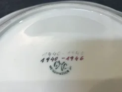 Pamono Porcelain Plate from Weisswasser GCH, 1940s><noscript><img width=