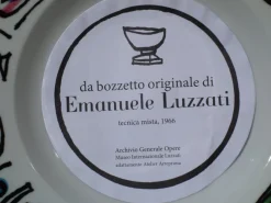 Hot Pamono Porcelain Plates by Emanuele Luzzati for Arteprima, 2010s, Set of 10