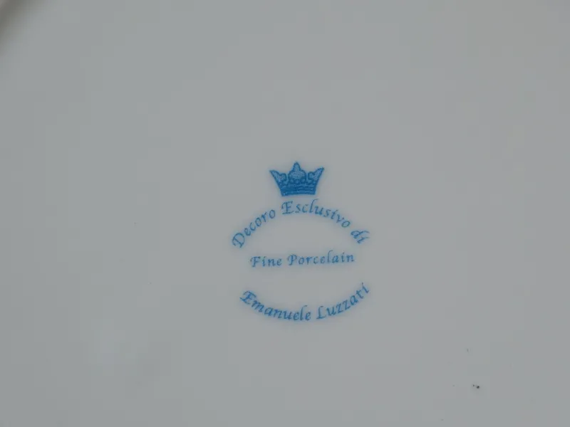 Hot Pamono Porcelain Plates by Emanuele Luzzati for Arteprima, 2010s, Set of 10