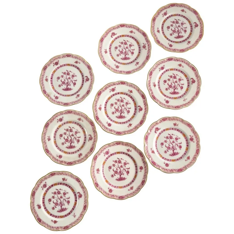 Pamono Porcelain Plates by Theodore Haviland, Set of 9> Dinner Plates & Bowls