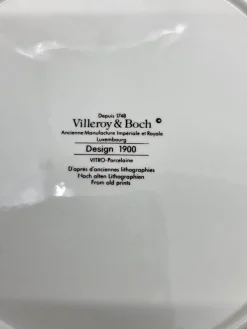 Pamono Porcelain Plates with Art Deco Decor from Villeroy & Boch, 1980s, Set of 4><noscript><img width=