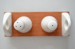 Pamono Porcelain Salt & Pepper Set by Peter Müller for Sgarfo Modern, 1960s><noscript><img width=