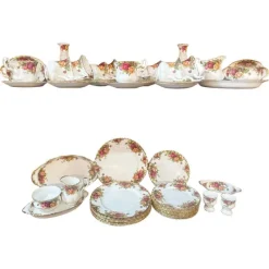 Pamono Porcelain Set by Royal Albert, 1960s, Set of 36> Coffee & Tea Service