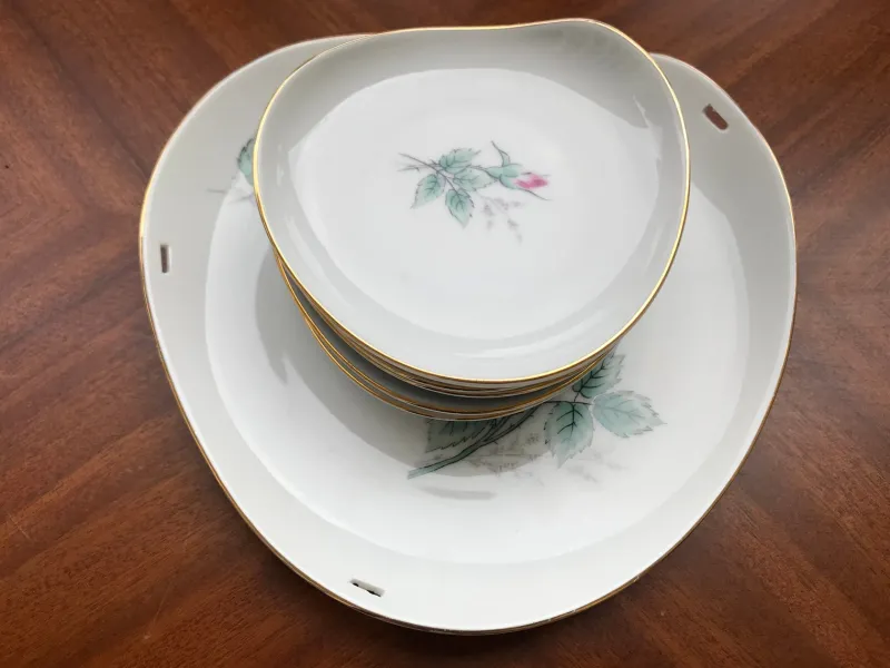 Online Pamono Porcelain Set from Hertel-Jacob Bavaria, 1940s, Set of 6