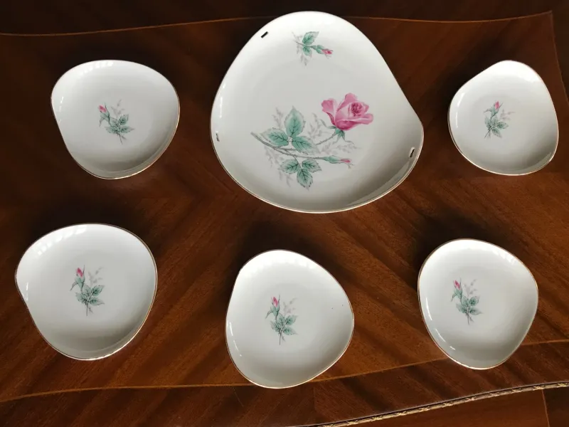 Online Pamono Porcelain Set from Hertel-Jacob Bavaria, 1940s, Set of 6