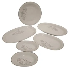 Clearance Pamono Porcelain Tableware Flowers from Eschenbach, Germany, 1950s, Set of 55