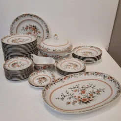 Pamono Porcelain Tableware from Quinta Nova, Portugal, 1960s, Set of 43><noscript><img width=