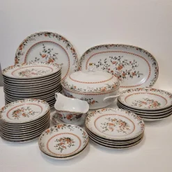 Pamono Porcelain Tableware from Quinta Nova, Portugal, 1960s, Set of 43><noscript><img width=