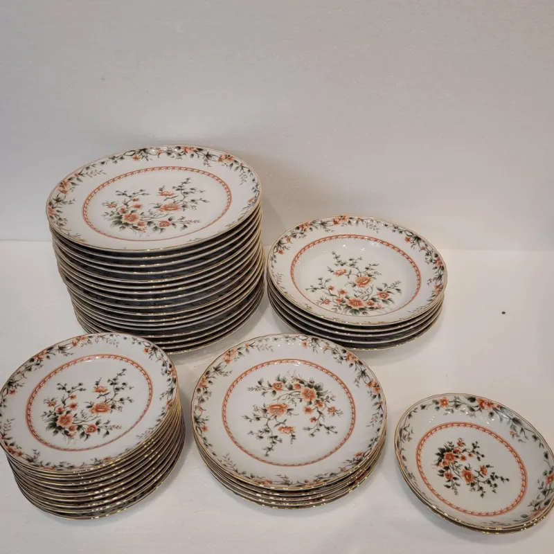 Pamono Porcelain Tableware from Quinta Nova, Portugal, 1960s, Set of 43> Dinner Plates & Bowls