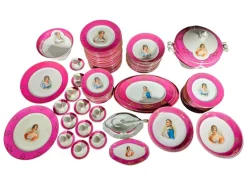 Best Pamono Porcelain Tableware with Napoleon Pirkenhammer, 1880, Set of 82