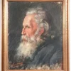 Pamono Portrait of a Man, Pastel on Paper, 1912, Framed> Work On Paper