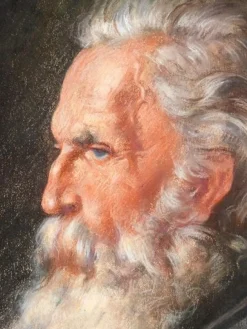 Pamono Portrait of a Man, Pastel on Paper, 1912, Framed><noscript><img width=