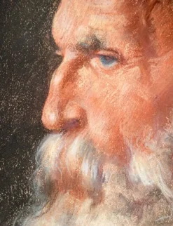 Pamono Portrait of a Man, Pastel on Paper, 1912, Framed><noscript><img width=