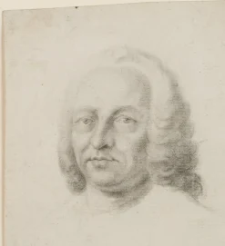 Pamono Portrait of a Man with Curls, 1800, Pencil