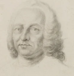Pamono Portrait of a Man with Curls, 1800, Pencil