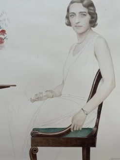 Pamono Portrait of Miss Lise Brissaud, Bernard Boutet De Monvel, 1928><noscript><img width=