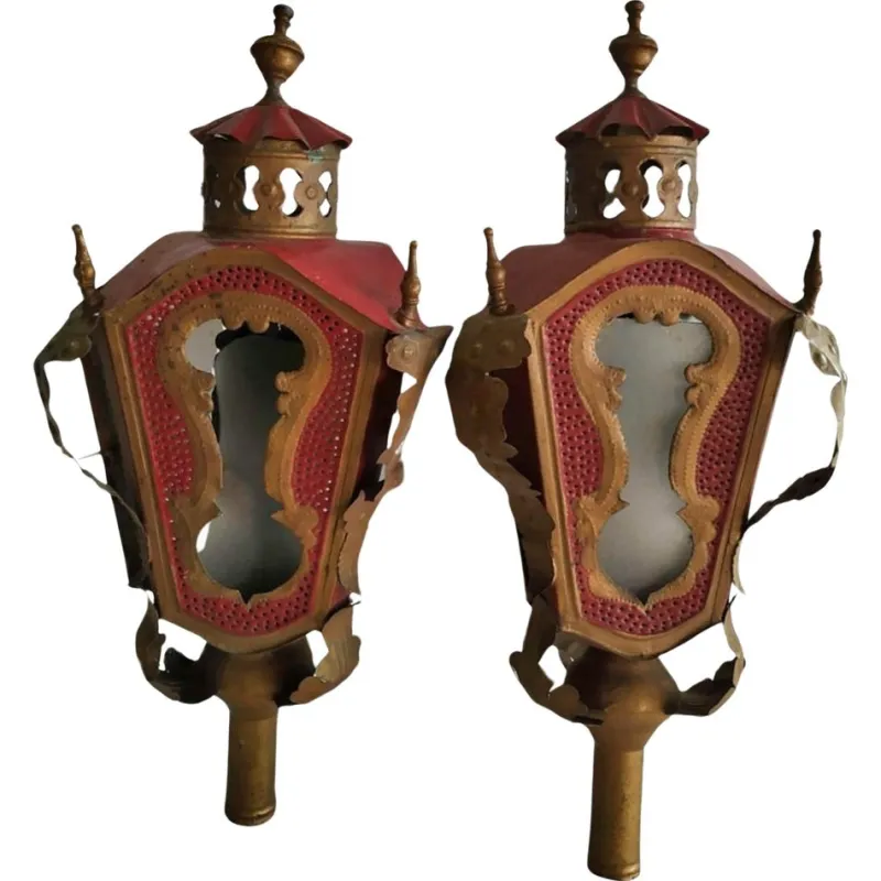 New Pamono Portuguese Lanterns, 18th Century, Set of 2