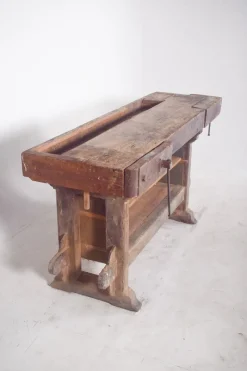 Sale Pamono Portuguese Woodworkers Workbench, 1950s