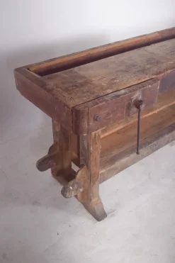 Sale Pamono Portuguese Woodworkers Workbench, 1950s