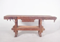 Pamono Portuguese Woodworkers Workbench, 1950s><noscript><img width=