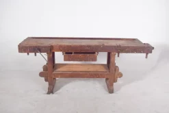 Pamono Portuguese Woodworkers Workbench, 1950s><noscript><img width=