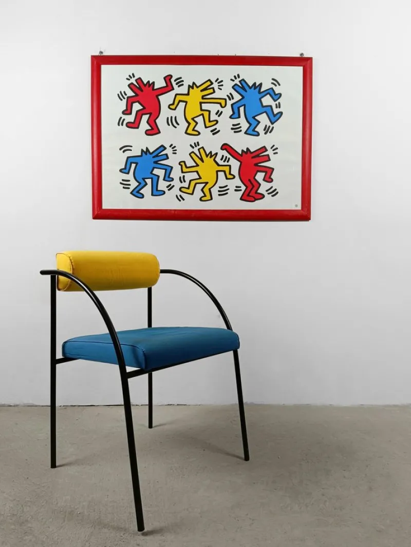 Pamono Poster of Dancing Dogs after Keith Haring from Nouvelles Images S.A., France, 1992> Posters