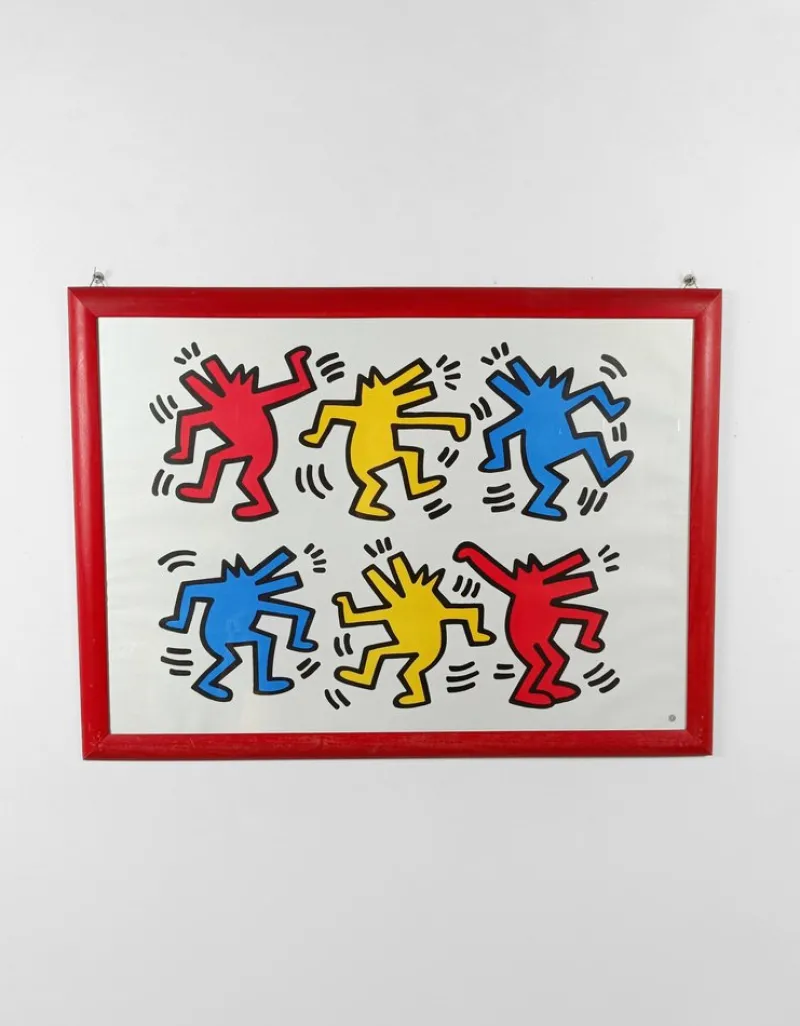 Pamono Poster of Dancing Dogs after Keith Haring from Nouvelles Images S.A., France, 1992> Posters