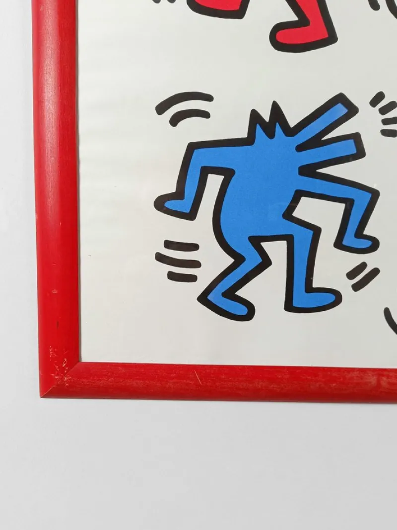 Pamono Poster of Dancing Dogs after Keith Haring from Nouvelles Images S.A., France, 1992> Posters