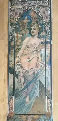 Sale Pamono Posters after Alphonse Mucha from Athena Reproductions Ltd. London, 1973, Set of 3