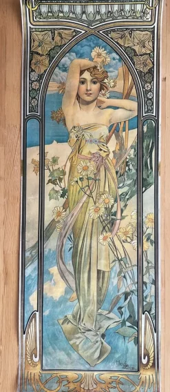 Sale Pamono Posters after Alphonse Mucha from Athena Reproductions Ltd. London, 1973, Set of 3