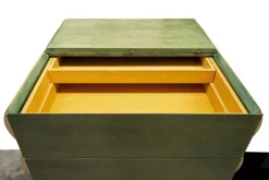Pamono Postmodern Architectural Chest of Drawers in Natural Wood and Aniline-Stained Wood, 1980s><noscript><img width=