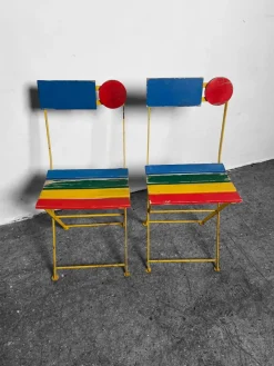 Pamono Postmodern Bistro Chair by Denis Balland for Fermob, France, 1985><noscript><img width=