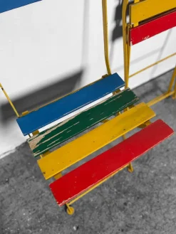 Pamono Postmodern Bistro Chair by Denis Balland for Fermob, France, 1985><noscript><img width=