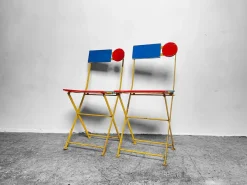 Pamono Postmodern Bistro Chair by Denis Balland for Fermob, France, 1985><noscript><img width=