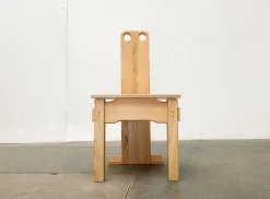 New Pamono Postmodern Brutalist Wooden Children Chair, 1990s
