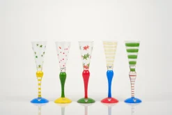Online Pamono Postmodern Clown Shot Glasses by Anne Nilsson for Orrefors, 1990s, Set of 5