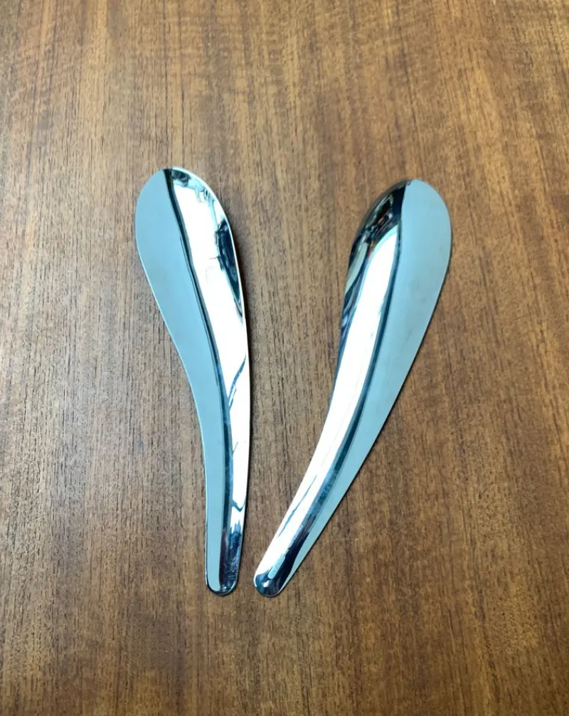 Pamono Postmodern Cutlery Salad Spoons from Conran, 1990s, Set of 2> Cutlery & Serving Utensils