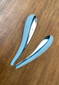 Pamono Postmodern Cutlery Salad Spoons from Conran, 1990s, Set of 2><noscript><img width=