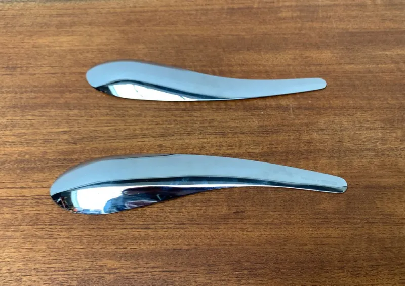 Pamono Postmodern Cutlery Salad Spoons from Conran, 1990s, Set of 2> Cutlery & Serving Utensils