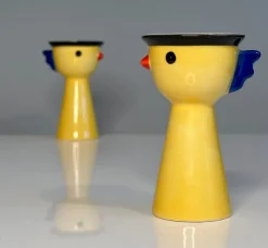 Pamono Postmodern Handcrafted Ceramic Chicken Egg Cups from Ikea, Sweden, 1980s, Set of 2> Coffee & Tea Service