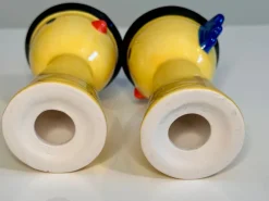 Pamono Postmodern Handcrafted Ceramic Chicken Egg Cups from Ikea, Sweden, 1980s, Set of 2><noscript><img width=