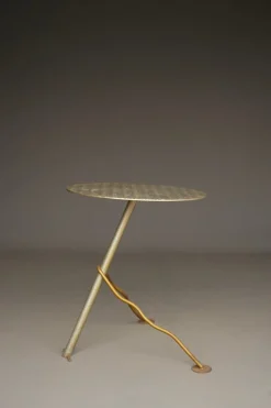 Pamono Postmodern Industrial Metal Garden Table, 1980s><noscript><img width=