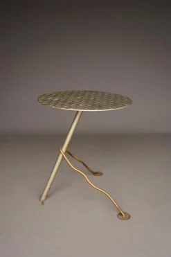 Pamono Postmodern Industrial Metal Garden Table, 1980s><noscript><img width=