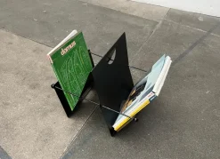 Online Pamono Postmodern Italian Metal Magazine Rack Holder, 1980s