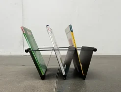 Online Pamono Postmodern Italian Metal Magazine Rack Holder, 1980s