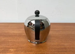 Pamono Postmodern Italian Stainless Steel and Bakelit Bombe Teapot Coffeepot Kettle by Carlo Alessi for Alessi> Coffee & Tea Service