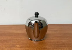 Pamono Postmodern Italian Stainless Steel and Bakelit Bombe Teapot Coffeepot Kettle by Carlo Alessi for Alessi><noscript><img width=