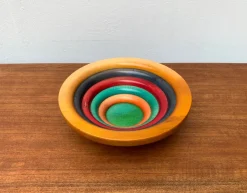 Pamono Postmodern Italian Wooden Bowl by Pietro Manzoni><noscript><img width=