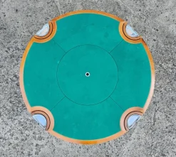 Pamono Postmodern Joker Poker or Game Table attributed to Jaime Tresserra, Spain, 1987><noscript><img width=